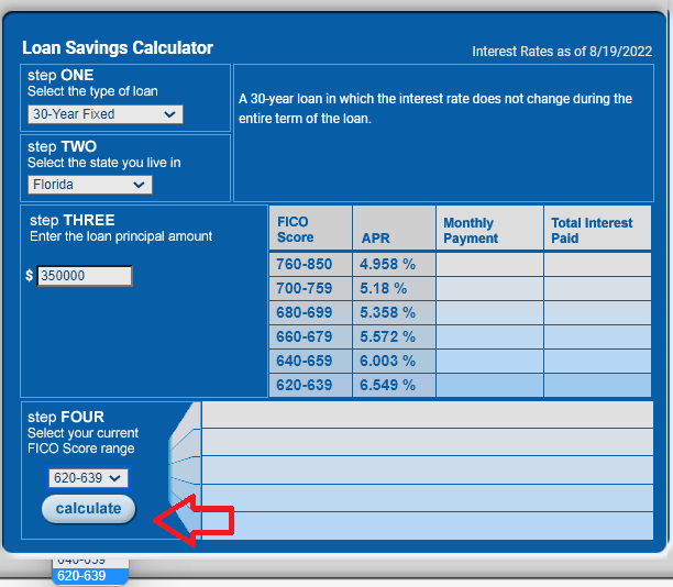 Calculadora FICO Paso 6